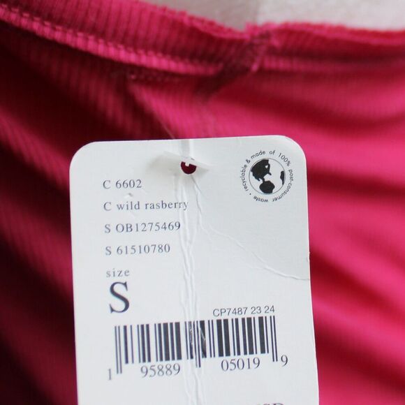 Free People FP Movement Wild Raspberry Very Varsity Ribbed Tank Top SZ Small NWT - Picture 6 of 7